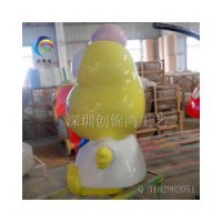 深圳玻璃钢大眼青蛙造型雕塑厂家推荐，供销